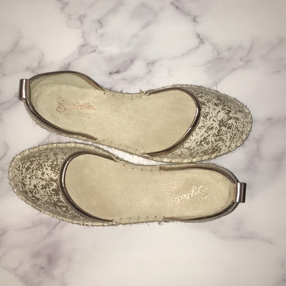 Seychelles Los Angeles Anthropologie gold metallic size 7 - Picture 2 of 15